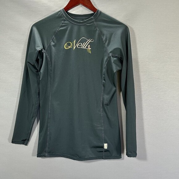 O'Neill RG8 Top Womens Large Gray Rash Guard UPF 50 Long Sleeve Shirt Surf Board - Picture 1 of 8